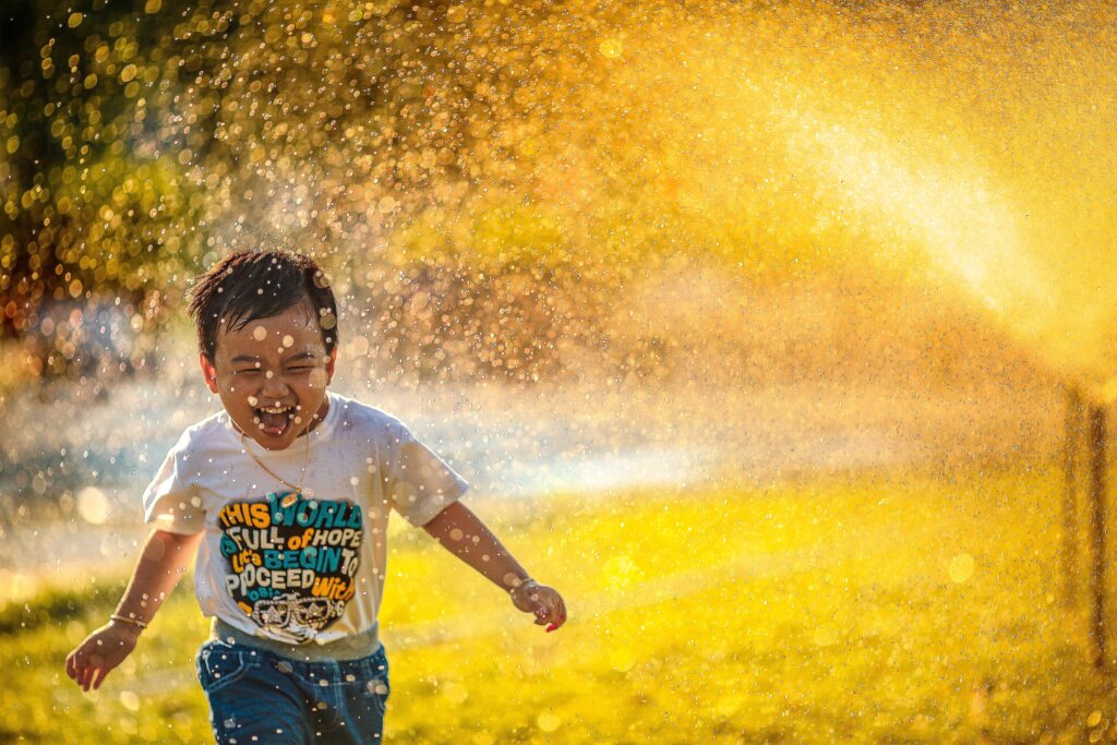 Kids running