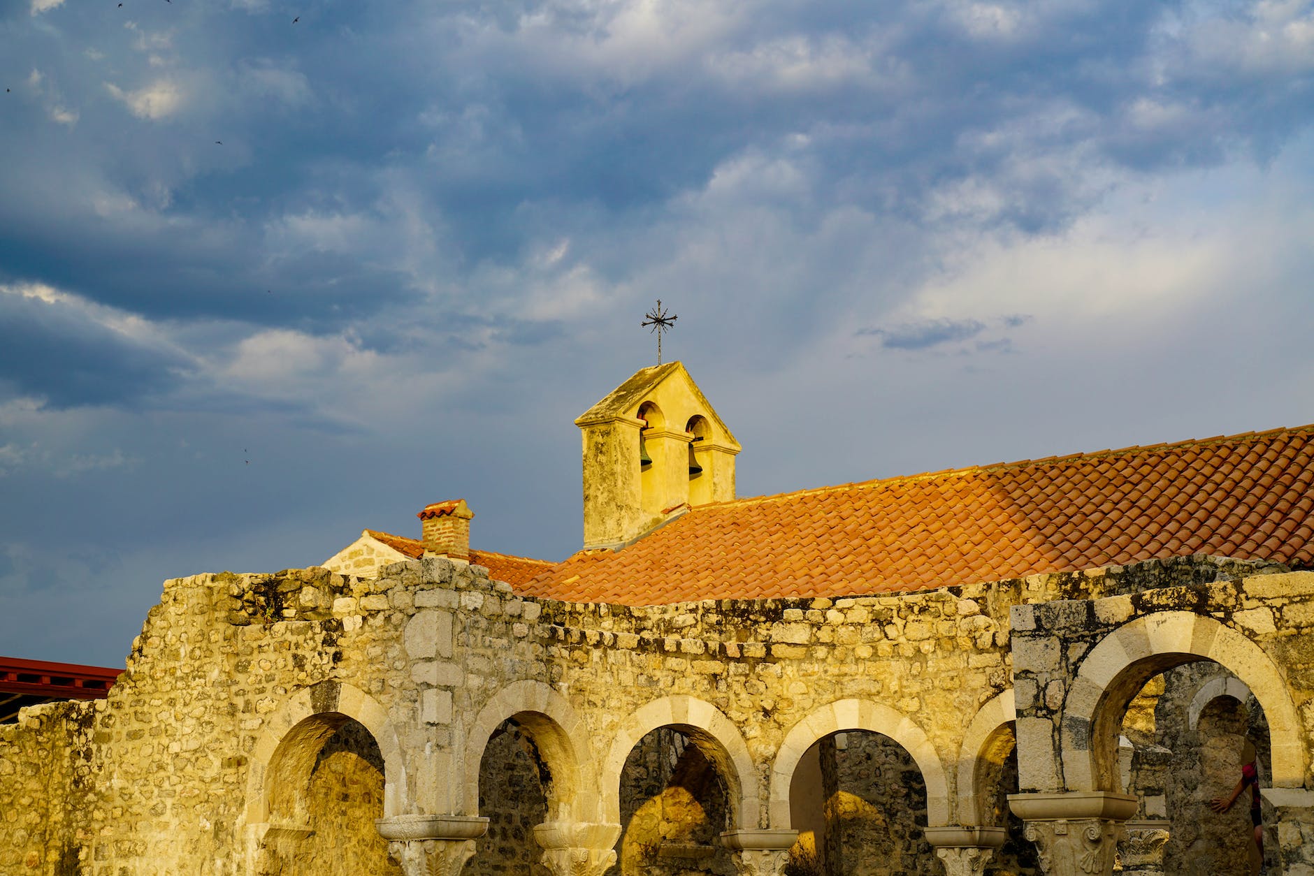 ruins of the church and convent of st john the evangelist in rab croatia