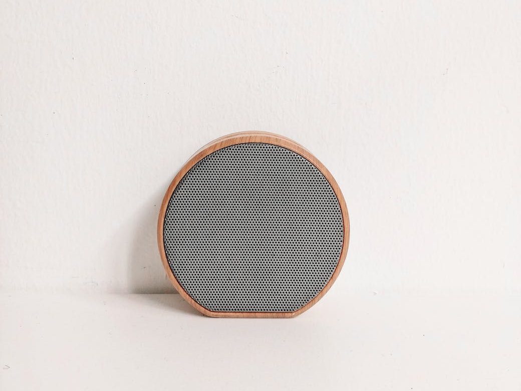 a wireless speaker on a white background